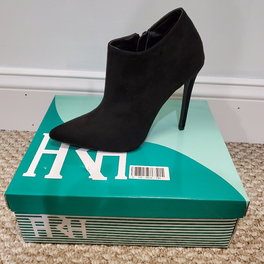 Faux Suede Ankle Boots
